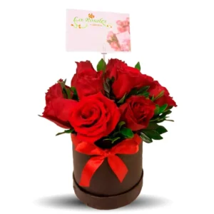box con rosas