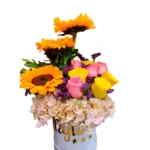 Box de Rosas y Girasoles